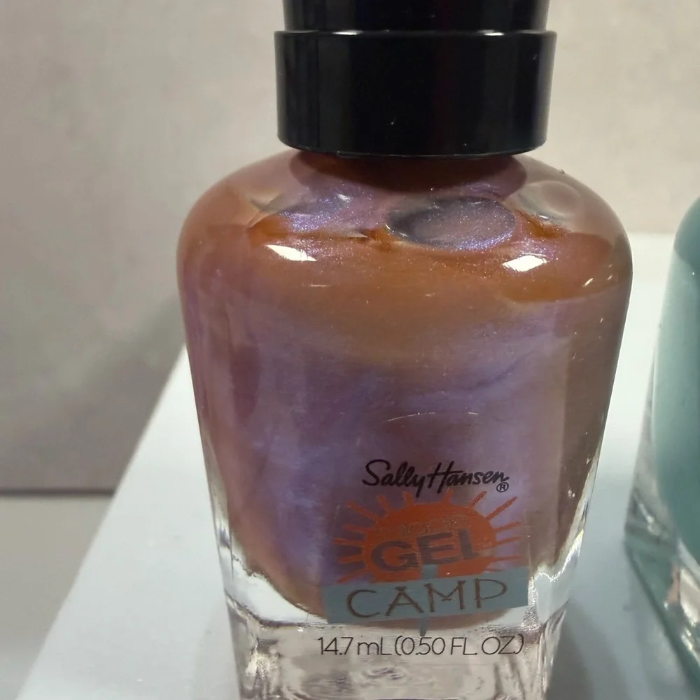 💙3/$20 Sally Hansen & Eco Glaze Nail Polish Trio - Copper Shimmer, Teal, Nude